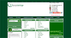 Desktop Screenshot of ecorptrainings.com